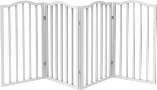 Show full view: Pet Adobe 4-Panel Indoor Foldable Dog Gate, White slide 3 of 5