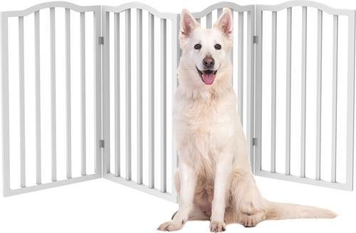 Show full view: Pet Adobe 4-Panel Indoor Foldable Dog Gate, White slide 2 of 5
