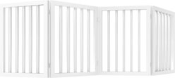 Pet Adobe 4-Panel Indoor Foldable Dog Gate, White slide 2 of 4
