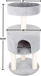 Pet Adobe 4-Tier 35-in Cat Tree & Condo slide 2 of 7
