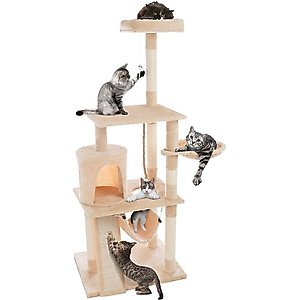 Pet Adobe 4-Tier 61.5-in Cat Tree & Condo
