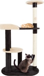 Pet Adobe 4-Tier Sisal 42-in Cat Tree, Black