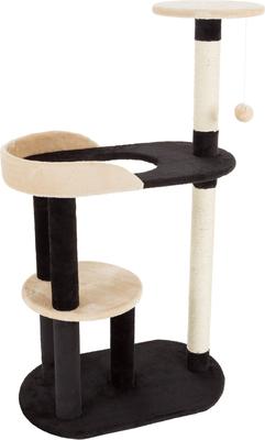 Show full view: Pet Adobe 4-Tier Sisal 42-in Cat Tree, Black slide 8 of 9