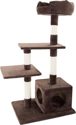 Show full view: Pet Adobe 4-Tier Sisal 42-in Cat Tree, Brown slide 7 of 8