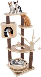 Pet Adobe 6-Tier 43.5-in Cat Tree & Condo