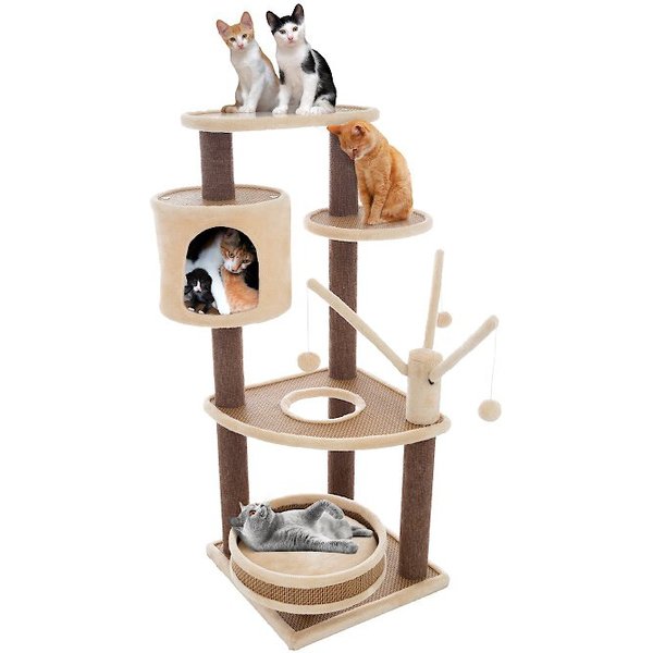 Pet Adobe 4-Tier Sisal 42-in Cat Tree