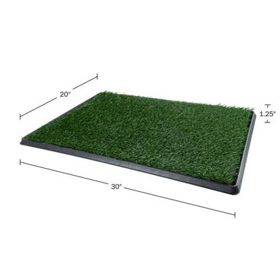 Show full view: Pet Adobe Artificial Grass Potty Trainer Dog Mat, Large, 3-Layer slide 3 of 7