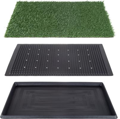 Show full view: Pet Adobe Artificial Grass Potty Trainer Dog Mat, Large, 3-Layer slide 4 of 7