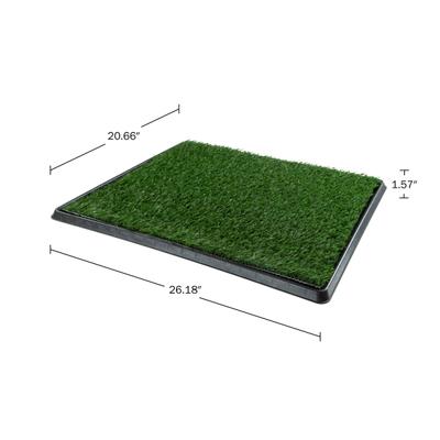 Show full view: Pet Adobe Artificial Grass Potty Trainer Dog Mat, Medium, 4-Layer slide 2 of 7