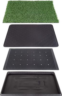 Show full view: Pet Adobe Artificial Grass Potty Trainer Dog Mat, Medium, 4-Layer slide 3 of 7