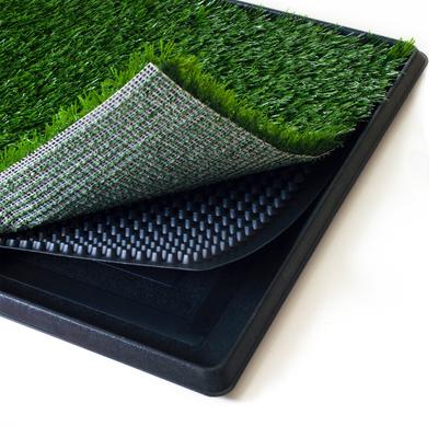 Show full view: Pet Adobe Artificial Grass Potty Trainer Dog Mat, Small, 3-Layer slide 3 of 4