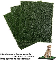 Pet Adobe Artificial Grass Replacement Dog Mat, 3 count, Medium