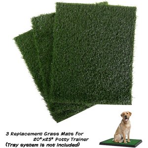 Pet Adobe Artificial Grass Replacement Dog Mat, 3 count, Medium