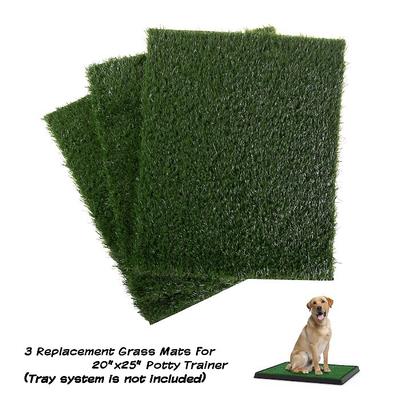 Show full view: Pet Adobe Artificial Grass Replacement Dog Mat, 3 count, Medium slide 1 of 6