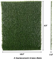 Pet Adobe Artificial Grass Replacement Dog Mat, 3 count, Medium slide 2 of 5