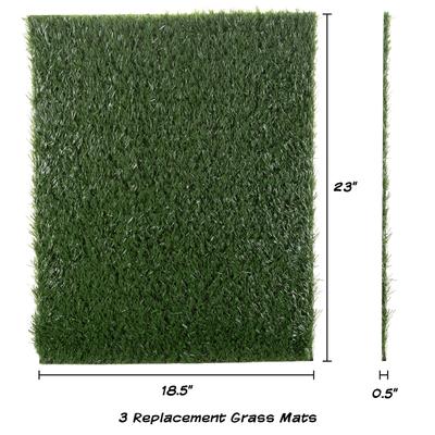 Show full view: Pet Adobe Artificial Grass Replacement Dog Mat, 3 count, Medium slide 2 of 6