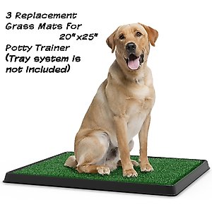 Pet Adobe Artificial Grass Replacement Dog Mat, 3 count, Medium