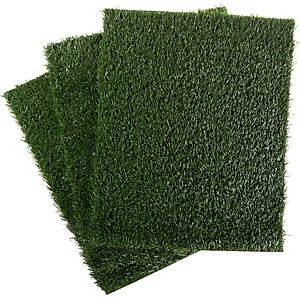 Pet Adobe Artificial Grass Replacement Dog Mat, 3 count, Medium