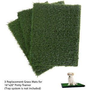 Pet Adobe Artificial Grass Replacement Dog Mat, 3 count, Small