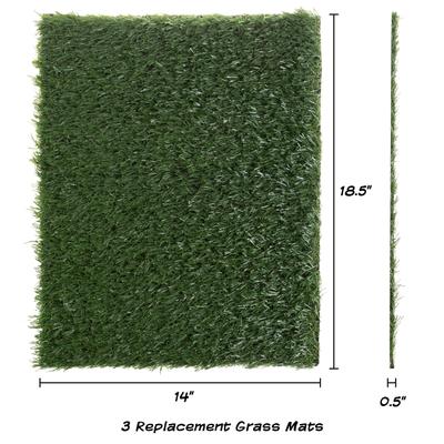 Show full view: Pet Adobe Artificial Grass Replacement Dog Mat, 3 count, Small slide 2 of 6