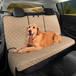 Pet Adobe Back Seat Dog & Cat Car Seat Cover, Beige