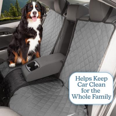 Show full view: Pet Adobe Back Seat Dog & Cat Car Seat Cover, Gray slide 4 of 7