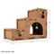 Show in main carousel: Pet Adobe Cardboard Indoor Cat House with Scratching Pads, Brown, 23.75 x 11.5 x 18-in slide 8 of 9