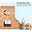 Show in main carousel: Pet Adobe Cardboard Indoor Cat House with Scratching Pads, Brown, 26 x 20 x 26-in slide 4 of 7