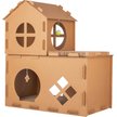 Show in main carousel: Pet Adobe Cardboard Indoor Cat House with Scratching Pads, Brown, 27 x 16 x 31-in slide 1 of 8