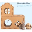 Show in main carousel: Pet Adobe Cardboard Indoor Cat House with Scratching Pads, Brown, 27 x 16 x 31-in slide 6 of 8