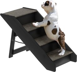 Pet Adobe Carpeted Folding Dog & Cat Steps, Brown, 4 Step