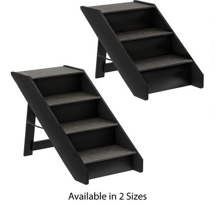 Show full view: Pet Adobe Carpeted Folding Dog & Cat Steps, Brown, 4 Step slide 6 of 7