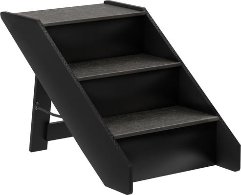 Show full view: Pet Adobe Carpeted Folding Dog & Cat Steps, Dark Gray, 3 Step slide 8 of 8