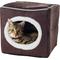 Show in main carousel: Pet Adobe Cozy Cave Covered Dog Bed, Dark Brown slide 5 of 9