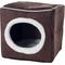 Show in main carousel: Pet Adobe Cozy Cave Covered Dog Bed, Dark Brown slide 8 of 9