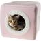 Show in main carousel: Pet Adobe Cozy Cave Covered Dog Bed, Pink slide 4 of 8