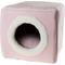 Show in main carousel: Pet Adobe Cozy Cave Covered Dog Bed, Pink slide 7 of 8