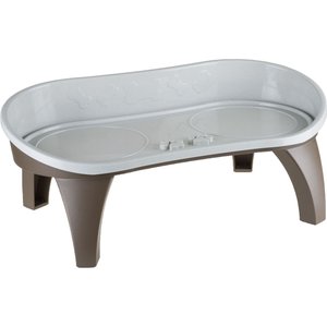 Pet Adobe Dog & Cat Bowl Stand, 8.5-in, Brown