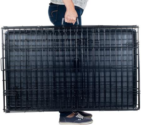 Show full view: Pet Adobe Double Door Folding Metal Dog Crate, 42-in slide 6 of 7