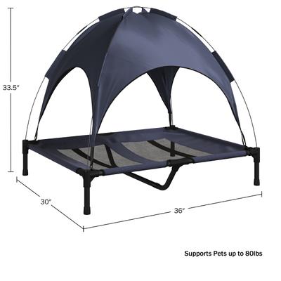 Show full view: Pet Adobe Elevated Canopy Dog Bed, Large slide 2 of 10