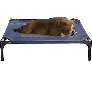 Pet Adobe Elevated Dog Bed, Blue, Medium