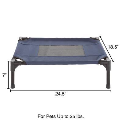 Show full view: Pet Adobe Elevated Dog Bed, Blue, Small slide 2 of 9