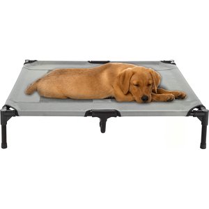 Pet Adobe Elevated Dog Bed, Gray, Large