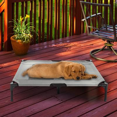 Show full view: Pet Adobe Elevated Dog Bed, Gray, Large slide 6 of 9