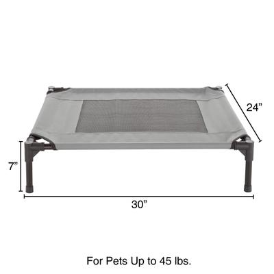 Show full view: Pet Adobe Elevated Dog Bed, Gray, Medium slide 2 of 9