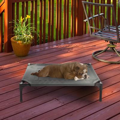 Show full view: Pet Adobe Elevated Dog Bed, Gray, Medium slide 6 of 9