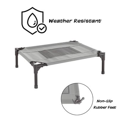 Show full view: Pet Adobe Elevated Dog Bed, Gray, Small slide 3 of 9