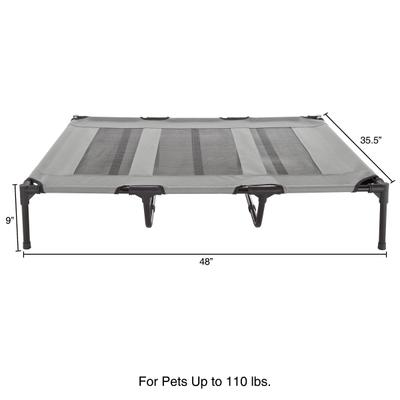 Show full view: Pet Adobe Elevated Dog Bed, Gray, X-Large slide 2 of 9