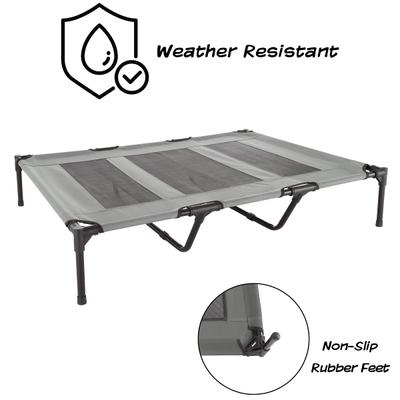 Show full view: Pet Adobe Elevated Dog Bed, Gray, X-Large slide 3 of 9