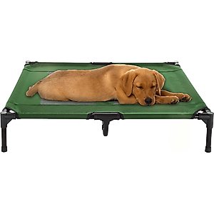 Pet Adobe Elevated Dog Bed, Green, Large